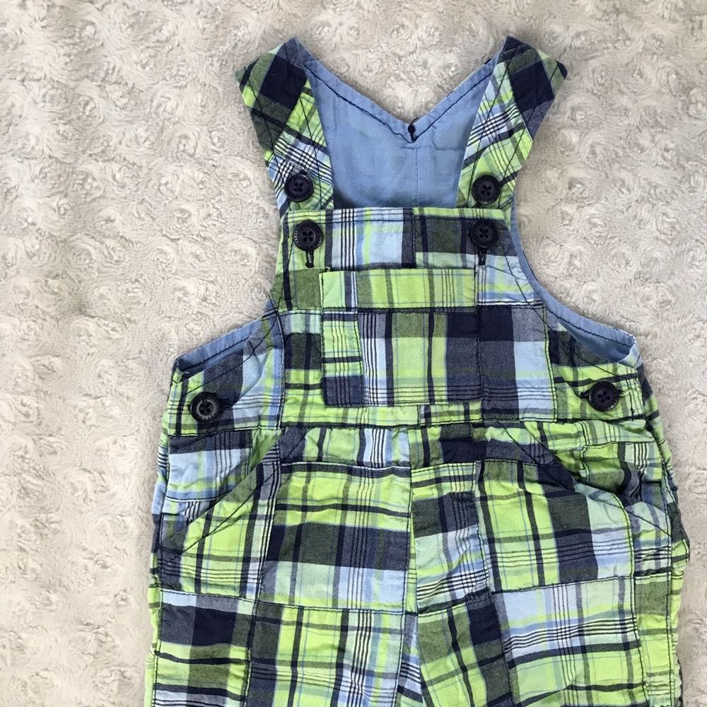 Kitestrings by Heartstrings Plaid Bib Overalls